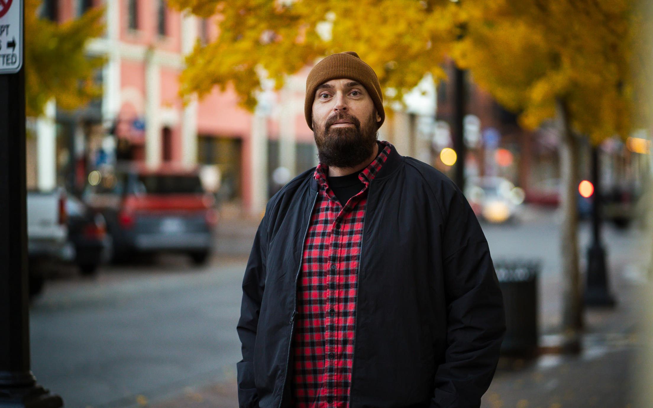 Shanon Sinn on a city street