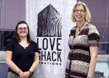 VIU Anthropology student Melissa Ayling & VIU Anthropology Professor Dr. Marie Hopwood Raising a Pint of Ale to Build Links to Ancient Cultures.