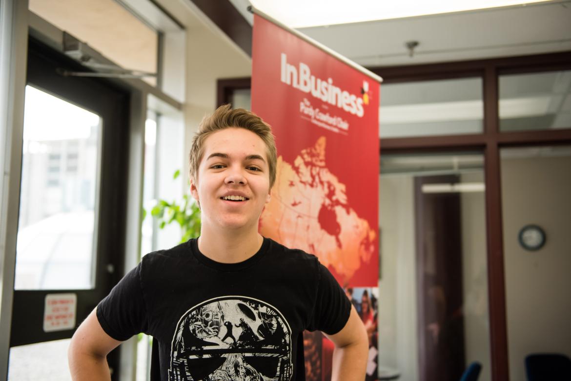 Chase Cardinal is pursuing a business degree after participating two years in the In.Business program