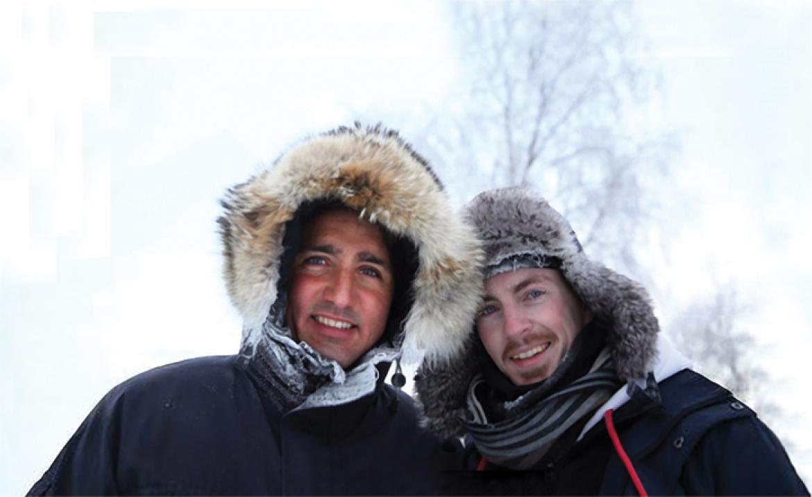 Mat Snowie and Justin Trudeau