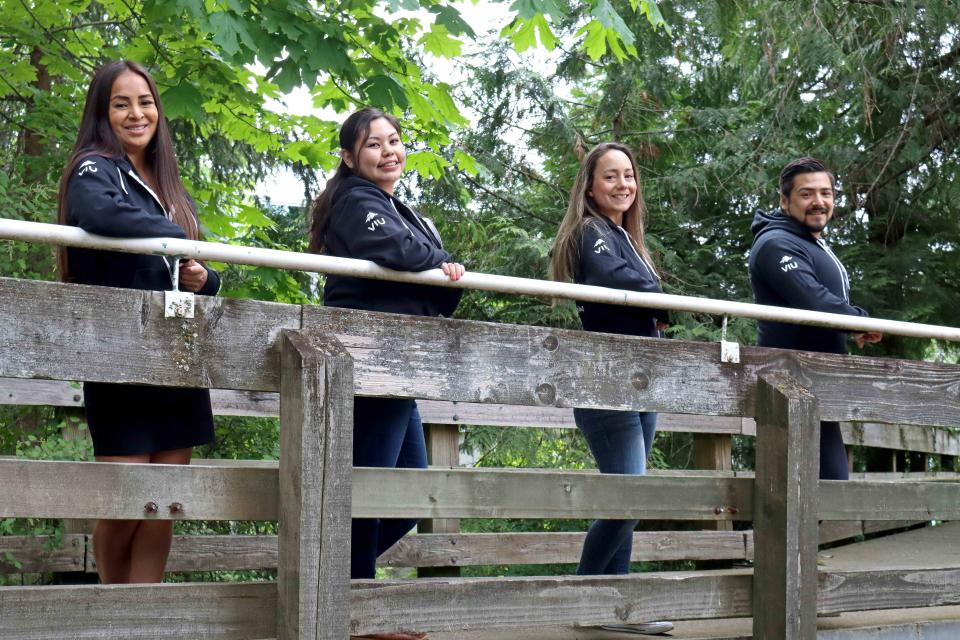 Group photo of mentors for VIU's Indigenous summer camp